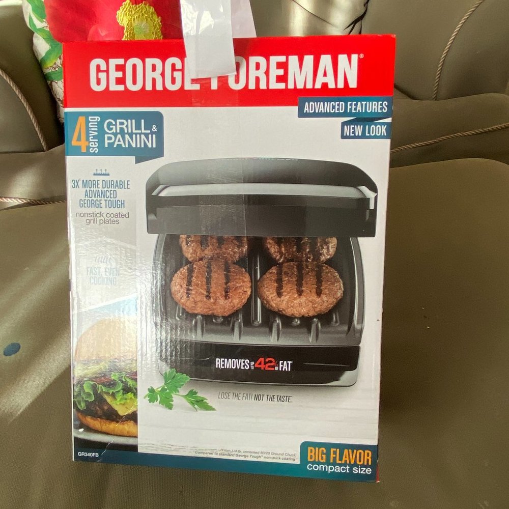 George Forman 4 serving grill and panini